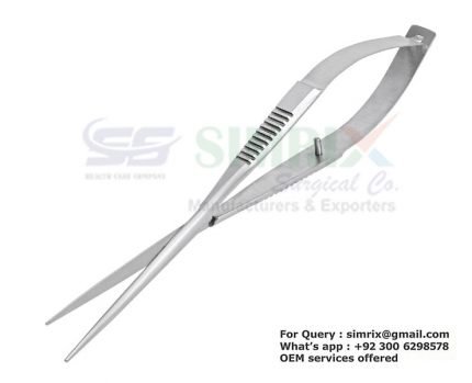 Aquarium Spring Scissors 155mm Straight blades satin finish