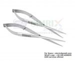 Aquarium Spring Scissors 155mm Straight blades satin finish