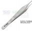 Micro Adson forceps 1x2 teeth straight 12 cm Fine