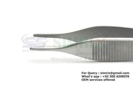 Adson Forceps 12cm Serrated 1.5mm tips TC