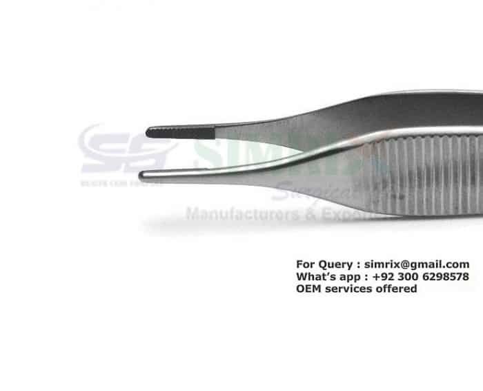 Adson Forceps 12cm Serrated 1.5mm tips TC