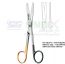 Surgical Operating Scissors Straight Blunt Blunt TC 13cm