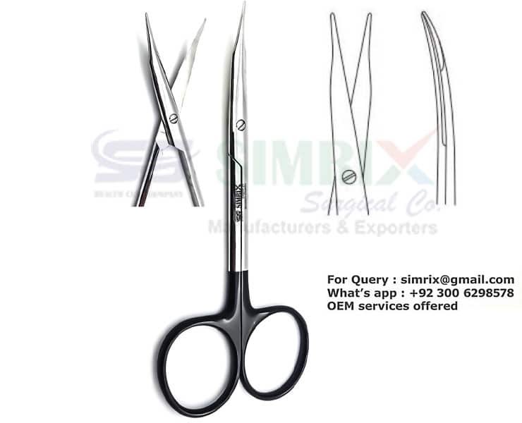 Stevens Tenotomy Scissors Curved TC 11.5cm in points