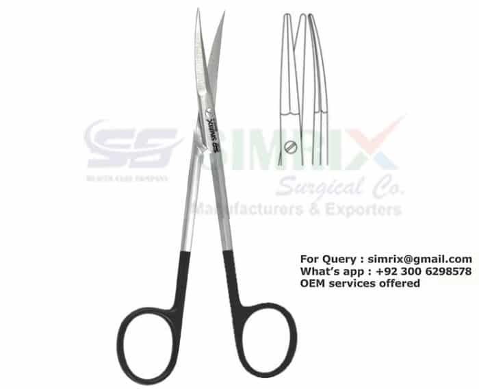 Peck Joseph Plastic Surgery Scissors TC 14cm Curved