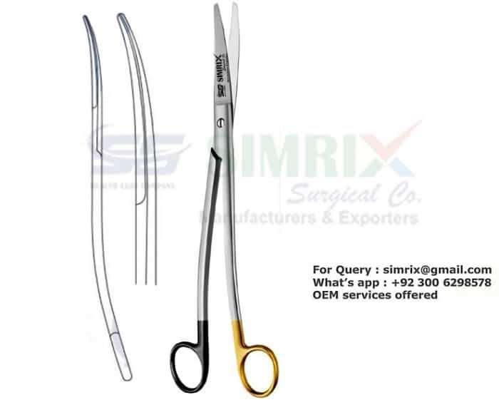 Siebold Uterine Scissors Curved TC 24.50cm