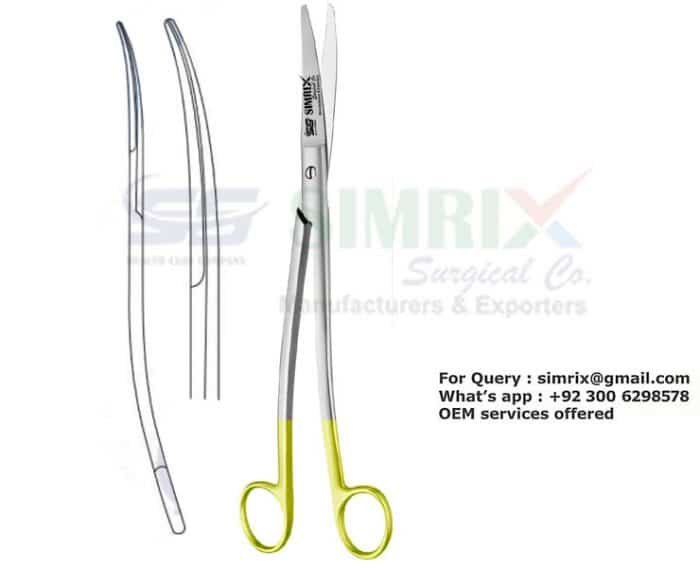 Siebold Uterine Scissors Curved TC 24.50cm