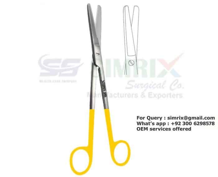 Sims Uterine Scissors Straight TC 20cm