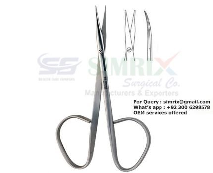 Ribbon Handle Steven Tenotomy Scissor TC 10cm Straight