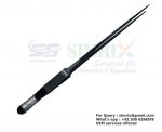 Black Oxide Aquarium Forceps with Thumb Print 30cm Straight