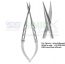 Westcott Tenotomy Scissors 11cm Curved Medium Blades 3 hole handle