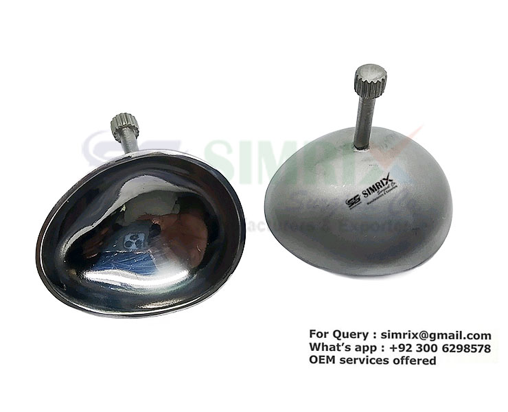 thumbnail image 2 of Stainless Steel Laser Corneal Eye Shields - 26mm X 17mm Small Size For Eye Surgery (2-Pack) 2 of 12