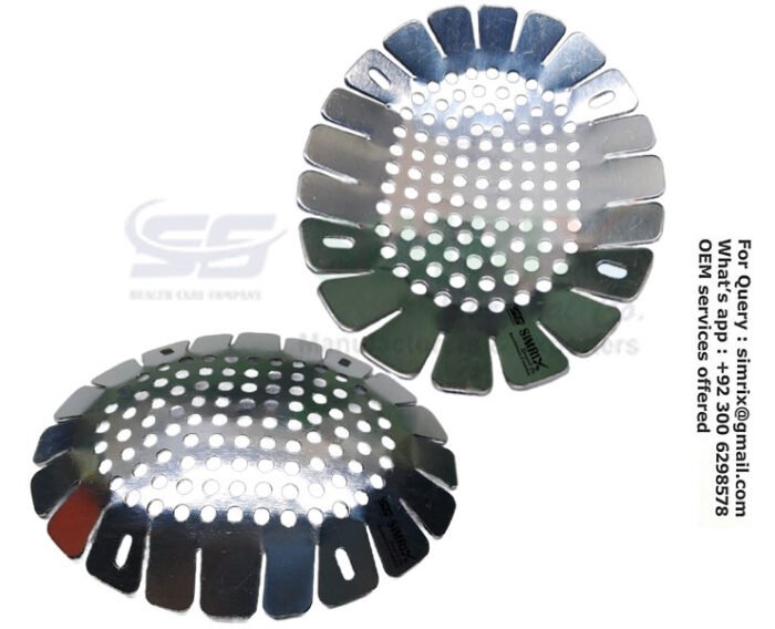 Fox Aluminum Eye Shield Convex Shape, Perforated