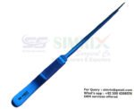 PVD Blue Aquarium Forceps with Thumb Print 30cm Straight