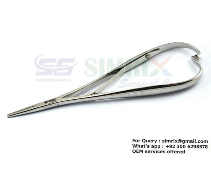 Smaha Straight Mathieu Needle Holder Slim Line Bracket Holding Forceps 140mm